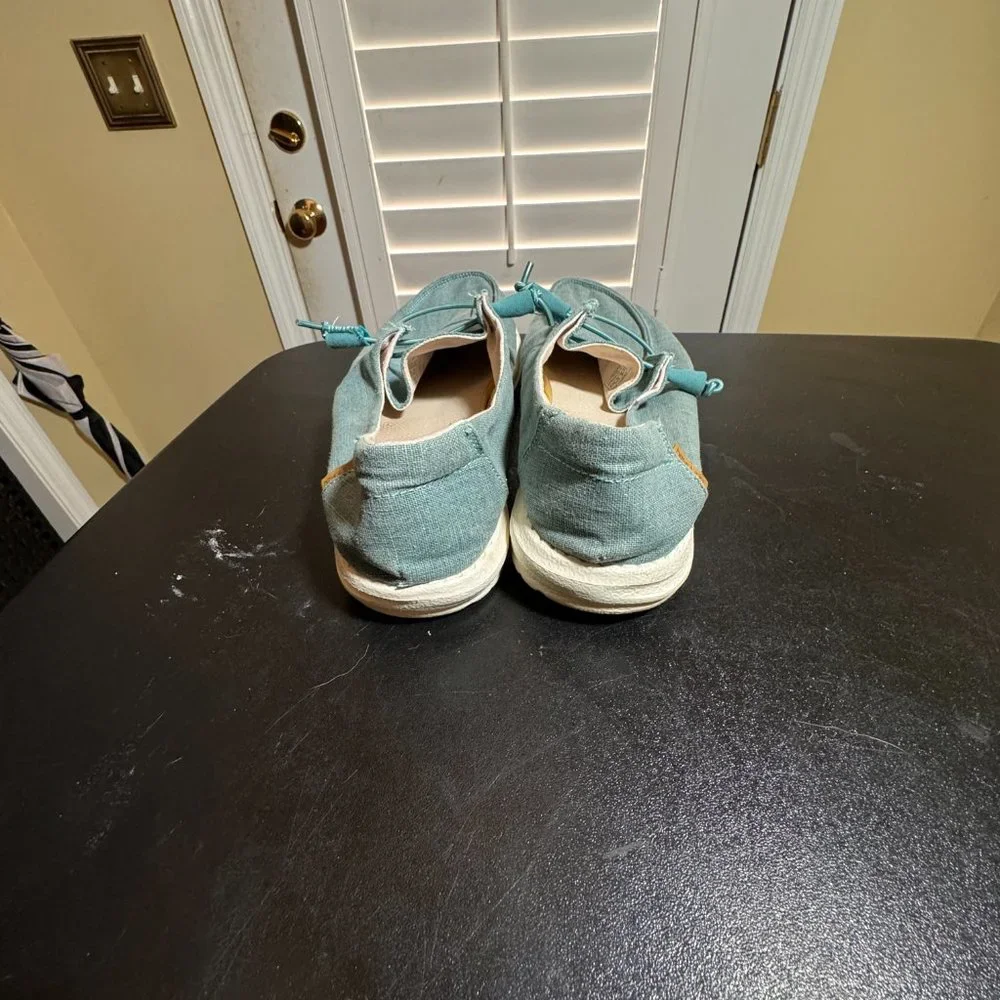 Hey Dude size 12 blue wendy loafers slipon shoes